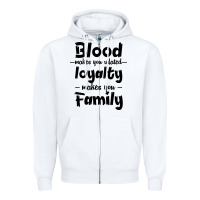 White Blood Makes You Related Makes You Family Zipper Hoodie - Bettercallsaul