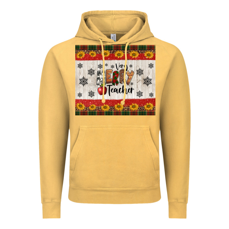 Very Merry Teacher Vintage Hoodie by Jasminsmagicworld | Teevron