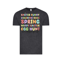 Vintage Black easter bunny spring Vintage Tee - MaliasSmallBusiness