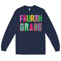 Navy fourth grade Long Sleeve Tee - NancyCooperArtShop