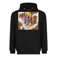 Black retro baseball with leopard Heavyweight Hoodie - TumblerDesignByShophia
