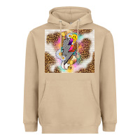 Mushroom retro baseball with leopard Heavyweight Hoodie - TumblerDesignByShophia