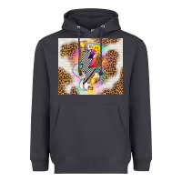 Smoke retro baseball with leopard Heavyweight Hoodie - TumblerDesignByShophia