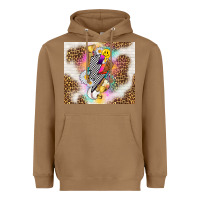 Toasted Coconut retro baseball with leopard Heavyweight Hoodie - TumblerDesignByShophia