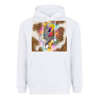 White retro baseball with leopard Heavyweight Hoodie - TumblerDesignByShophia