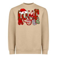 Mushroom christmas love nurse Heavyweight Sweatshirt - NancyCooperArtShop