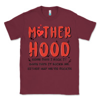 Burgundy motherhood some day i rock it Classic Tee - MaliasSmallBusiness
