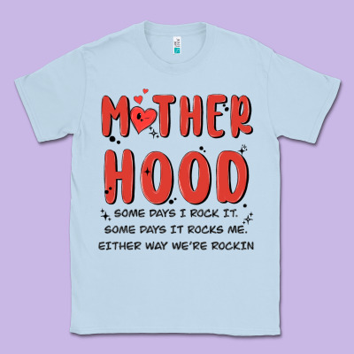 Motherhood Some Day I Rock It Classic Tee Designed By Maliassmallbusiness