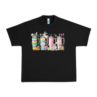 Black retro groovy easter Urban Heavy Tee - MaliasSmallBusiness