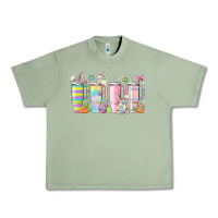 Oil Green retro groovy easter Urban Heavy Tee - MaliasSmallBusiness