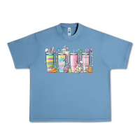 Pebble Blue retro groovy easter Urban Heavy Tee - MaliasSmallBusiness