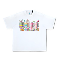 White retro groovy easter Urban Heavy Tee - MaliasSmallBusiness