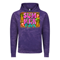 Cloud Purple summer vibes leopard background Vintage Hoodie - Jasminsmagicworld