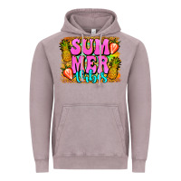 Vintage Zinc summer vibes leopard background Vintage Hoodie - Jasminsmagicworld
