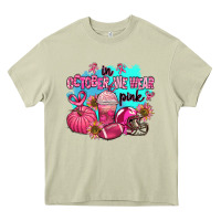 Mossy in october we wear pink american football Heavy Core Tee - AdoDesignShop