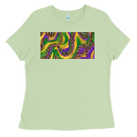 Matcha Mardi gras colors with leopard Ladies Tee - RanaPortraitStore