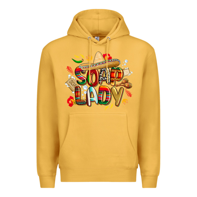 Cinco De Mayo Soap Lady Premium Hoodie by CowGirlArtShop | Teevron