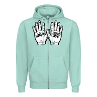 Seafoam Cult of Klaus Umbrella Zipper Hoodie - Bettercallsaul