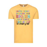 Vintage Mustard easter bunny spring Vintage Tee - MaliasSmallBusiness
