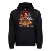 Black merry christmas with western trees bbs Urban Hoodie - BundleAndBundleShop