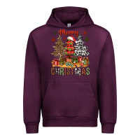 Mauve Wine merry christmas with western trees bbs Urban Hoodie - BundleAndBundleShop