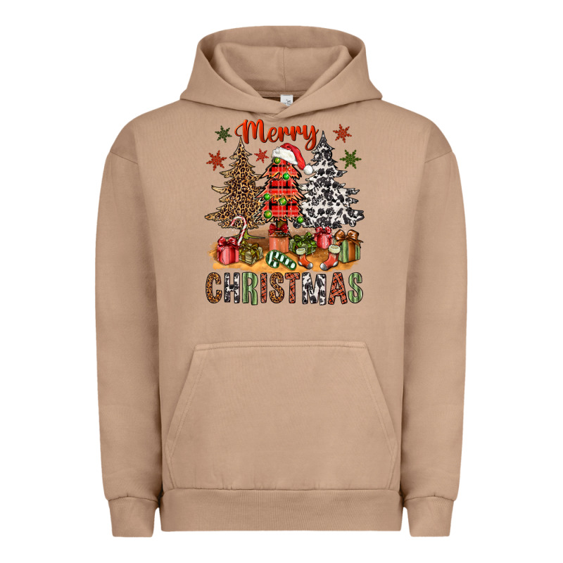 Merry Christmas With Western Trees Bbs Urban Hoodie by BundleAndBundleShop | Teevron