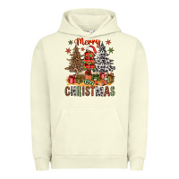 Pigment Pistachio merry christmas with western trees bbs Urban Hoodie - BundleAndBundleShop