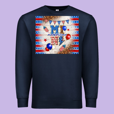 American Mini Premium Sweatshirt Designed By Tumblerdesignbyshophia