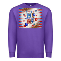 Purple American mini Premium Sweatshirt - TumblerDesignByShophia