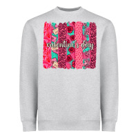 Heather Grey valentines day brushstroke background brushstroke Heavyweight Sweatshirt - NancyCooperArtShop