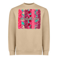 Mushroom valentines day brushstroke background brushstroke Heavyweight Sweatshirt - NancyCooperArtShop
