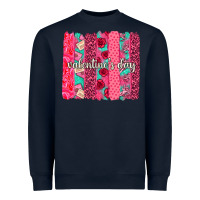 Navy valentines day brushstroke background brushstroke Heavyweight Sweatshirt - NancyCooperArtShop