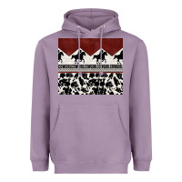 Lavender cowgirl with cowhide Heavyweight Hoodie - TumblerDesignByShophia