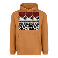 Meerkat cowgirl with cowhide Heavyweight Hoodie - TumblerDesignByShophia