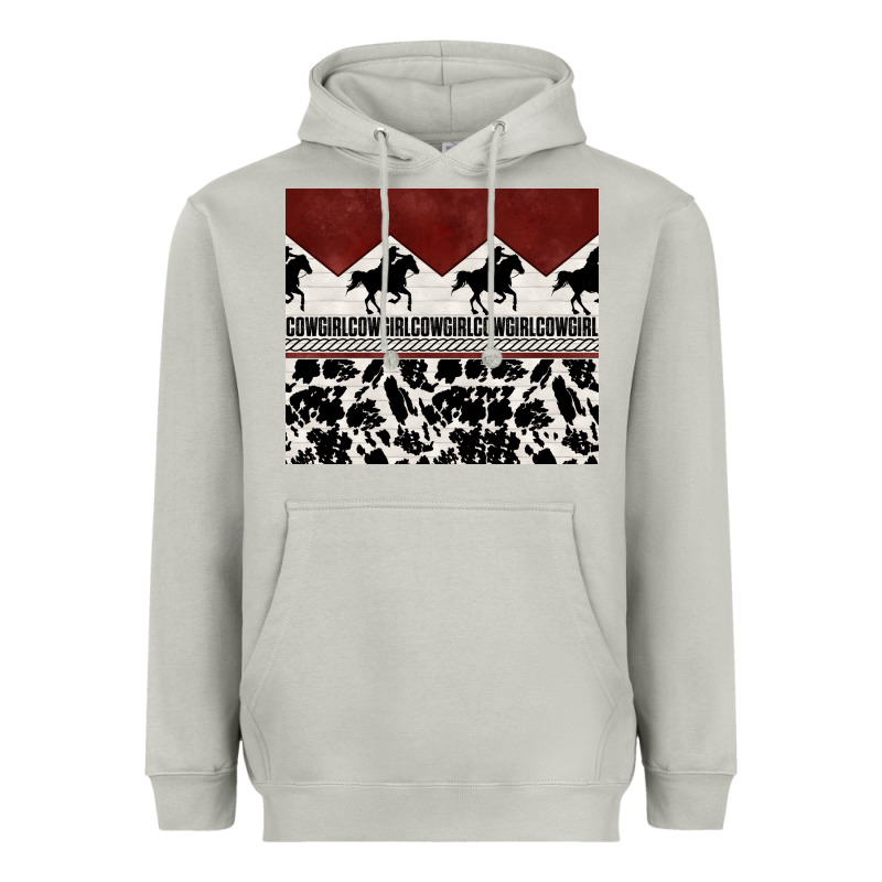 Cowgirl With Cowhide Heavyweight Hoodie by TumblerDesignByShophia | Teevron