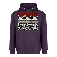 Plum cowgirl with cowhide Heavyweight Hoodie - TumblerDesignByShophia