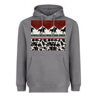 Storm cowgirl with cowhide Heavyweight Hoodie - TumblerDesignByShophia