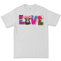 Dove Grey love with braunvieh cow Premium Tee - AdoDesignShop