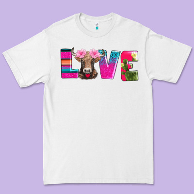 Love With Braunvieh Cow Premium Tee Designed By Adodesignshop