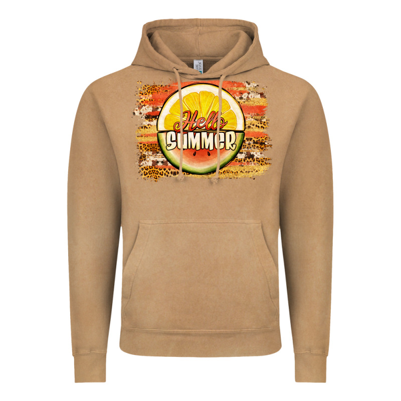 Hello Summer Watermelon Lemon Vintage Hoodie by Jasminsmagicworld | Teevron