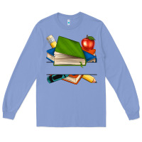 Colony Blue custom teacher books Long Sleeve Tee - NancyCooperArtShop