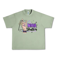 Oil Green nail hustler Urban Heavy Tee - MaliasSmallBusiness