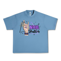 Pebble Blue nail hustler Urban Heavy Tee - MaliasSmallBusiness