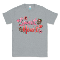 Heather Grey sweet heart Classic Tee - MaliasSmallBusiness
