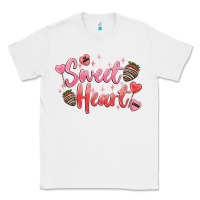 White sweet heart Classic Tee - MaliasSmallBusiness