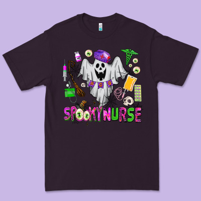Spooky Nurse Premium Tee Designed By Adodesignshop