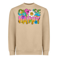 Mushroom choose happy with smile Heavyweight Sweatshirt - NancyCooperArtShop