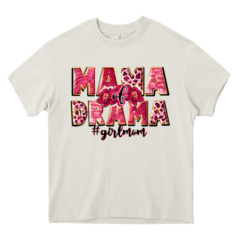 Mama Of Drama Girl Mom Heavy Core Tee by JahusDesignShop | Teevron