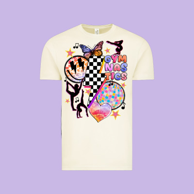 Retro Gymnastics Vintage Tee Designed By Jahusdesignshop