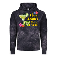 Cloud Black life is short make it salty Vintage Hoodie - Jasminsmagicworld